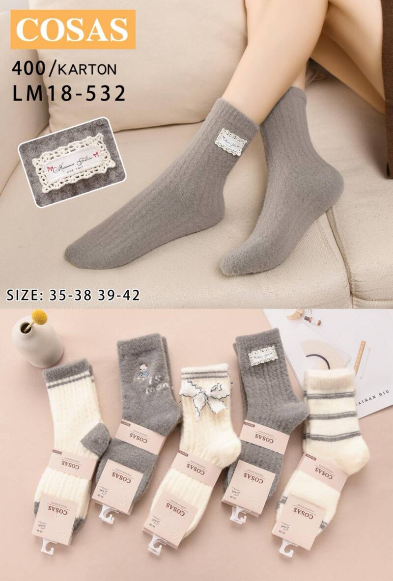 Skarpety damskie Roz 35-42, Mix kolor Paczka 40 szt